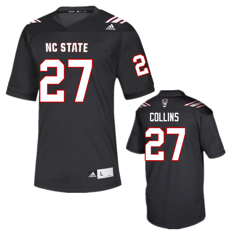Men #27 Eric Collins NC State Wolfpack College Football Jerseys Sale-Black